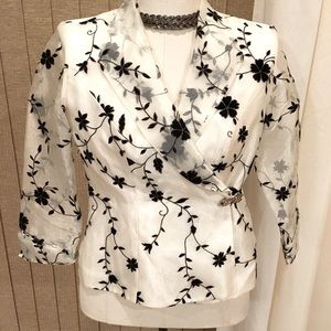 Like 🆕R&M Richards organza blouse/jacket